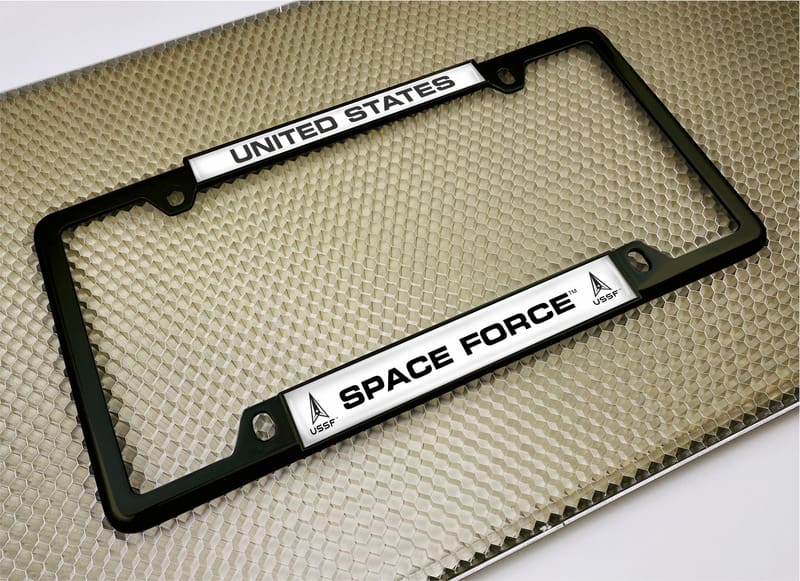 USAF - U.S. Space Force - Car Metal License Plate Frame (wb)